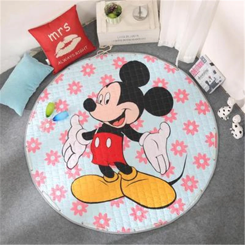 150 см портативный детский коврик для хранения игрушек Микки игровой органайзер