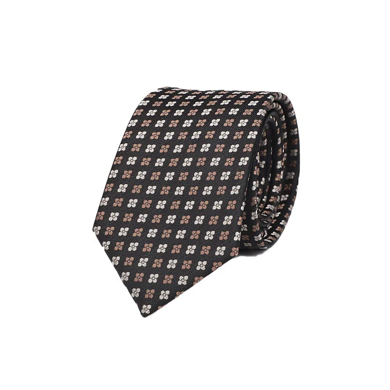 

Business Men's Plaid Tie Polyester Silk Jacquard Casual Korean Style Tie