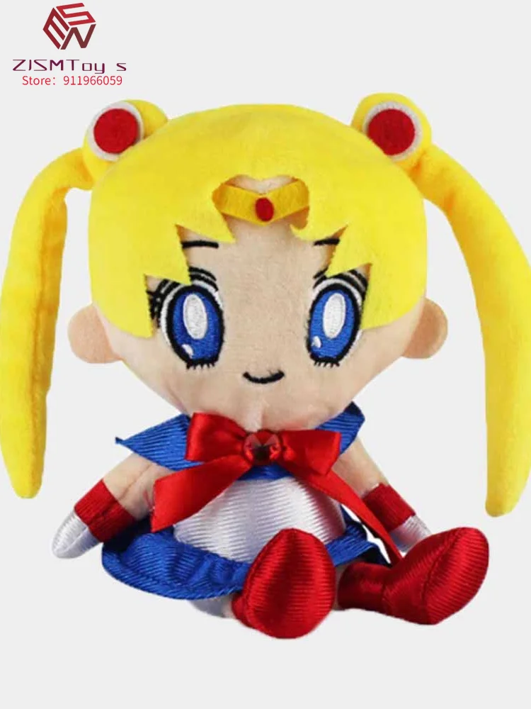 

15cm Sailor Moon Plush Toy Anime Girls Tsukino Usagi Q Ver. Soft Stuffed Doll Gift for Children