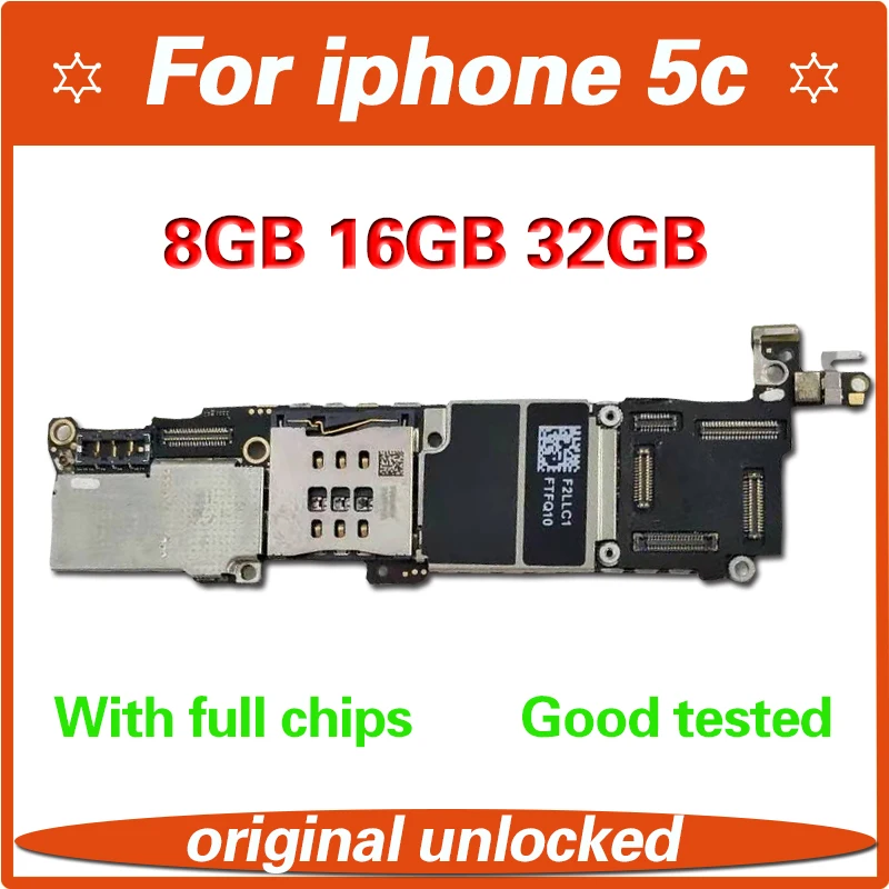 Полностью разблокированная для iphone 5C материнская плата с чистым iCloud, Оригинальная для iphone 5C материнская плата с системой IOS