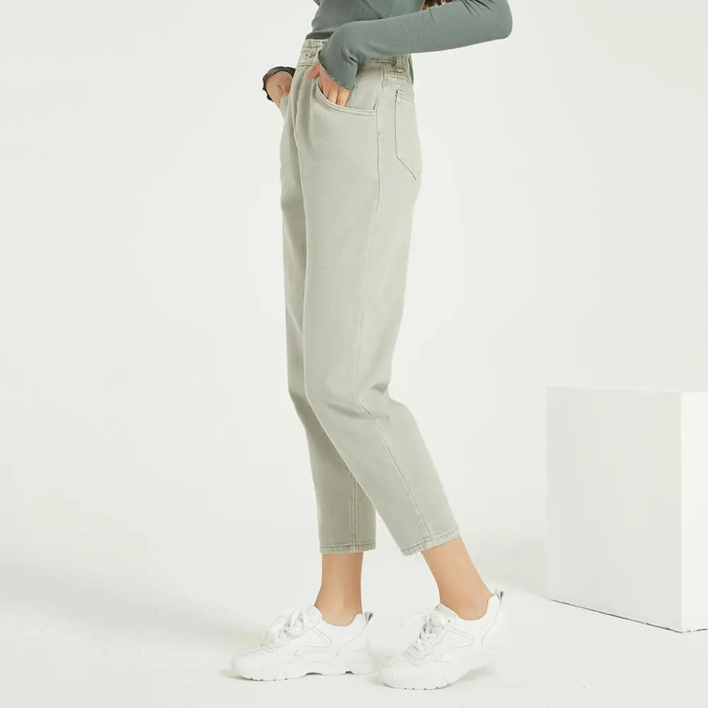 Женские повседневные джинсовые брюки Wixra с высокой талией и карманами летние