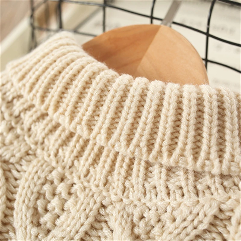 Модные детские вязаные свитера свитер для мальчиков и девочек Детский Зимний