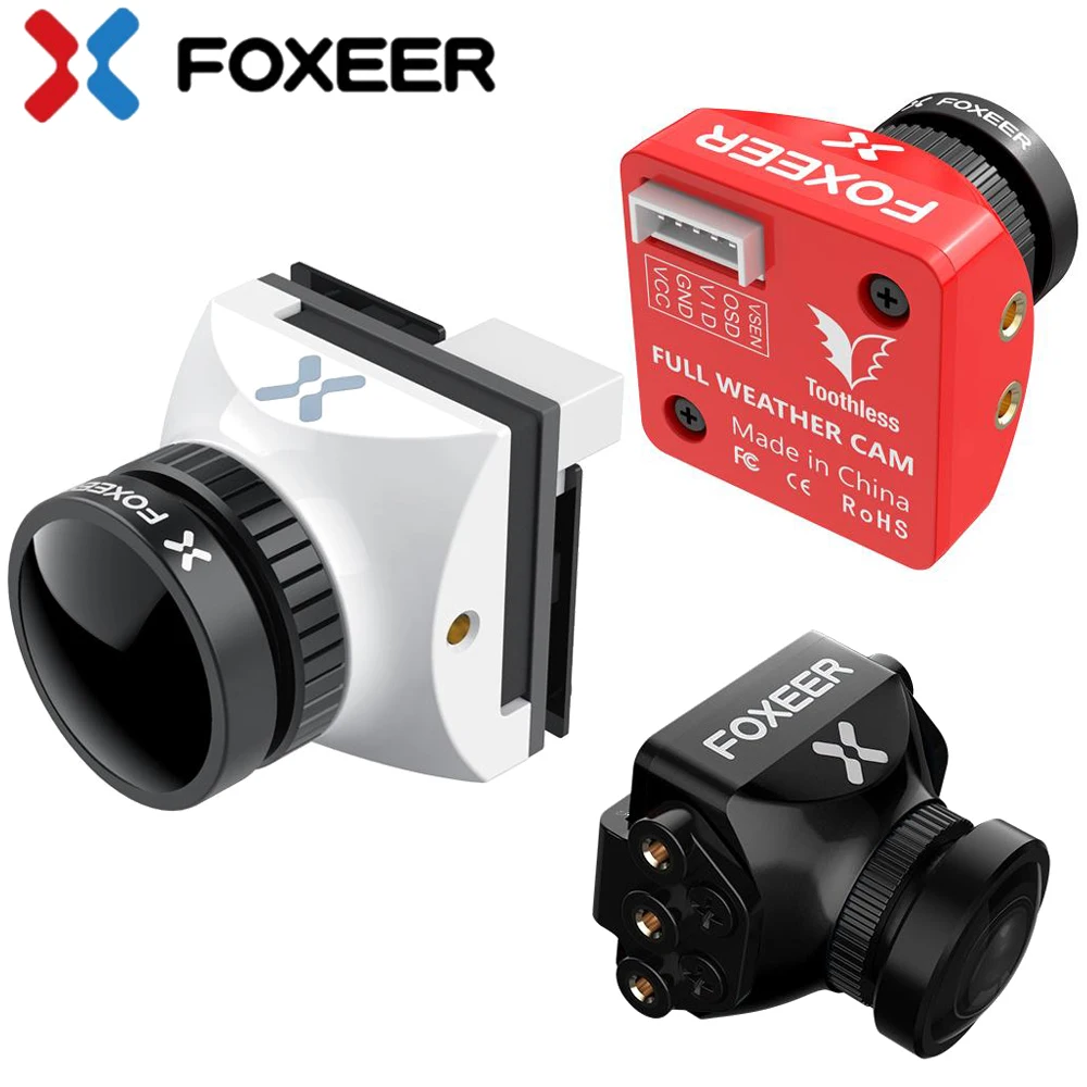 Камера Foxeer Mini/Micro CMOS 1/2/1 7 мм 1200TVL PAL/NTSC 4:3/16:9 FPV с OSD 4 6-20 в для дрона квадрокоптера