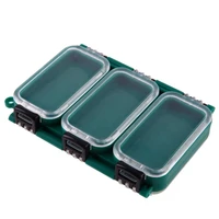 fishing bait box 6 compartment fishing tackle box double sided fishing lure hook rig bait storage case for fishing