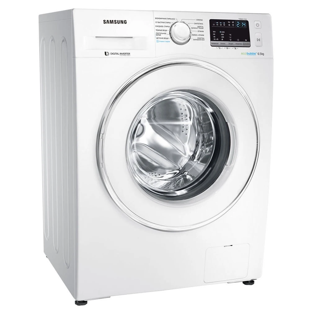 Washing machines Samsung WW65J42E0JW Freestanding inverter front loading 6.5 kg electromechanical Timer LED Display Major Appliances Home |