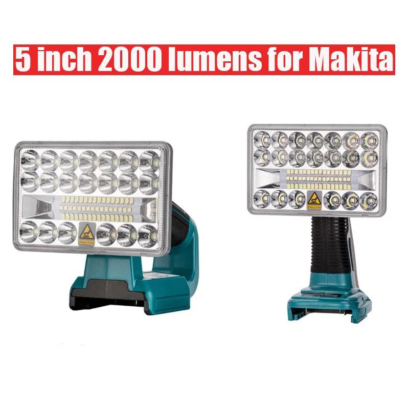 

Беспроводной светодиодный фсветильник Makita, уличная аварийная лампа на литиевом аккумуляторе, 3/5 дюйма, 18 в, с USB