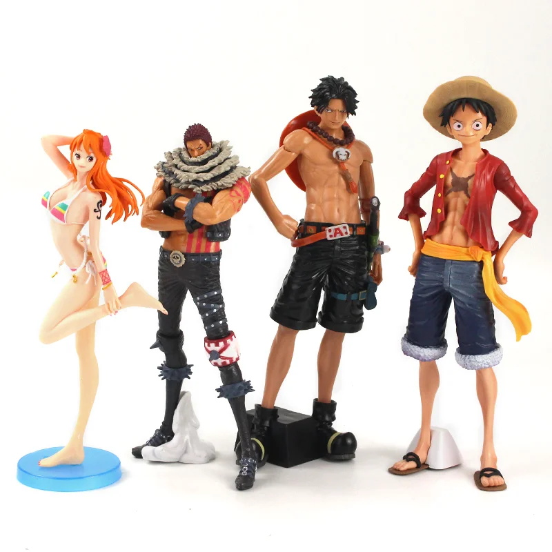 

Аниме Portgas Ace купальник nami Monkey D Luffy Charlotte Katakuri ПВХ экшн-фигурка Коллекционная модель игрушка