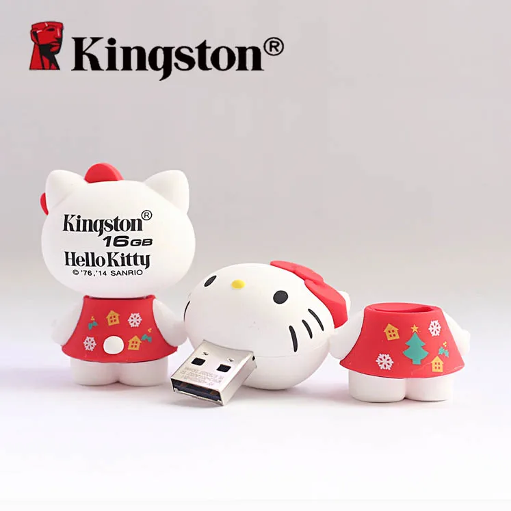 Kingston флэш-накопитель 16GB hello kitty мультяшный флеш-накопитель