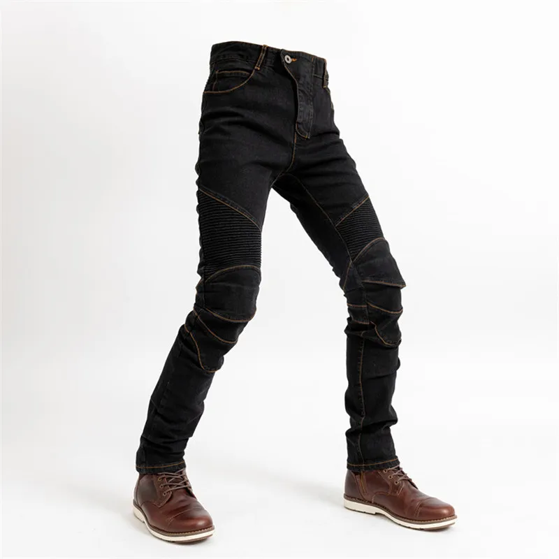 Гибкий классические женские мотоциклетные сапожки узкие джинсы деним брюки для