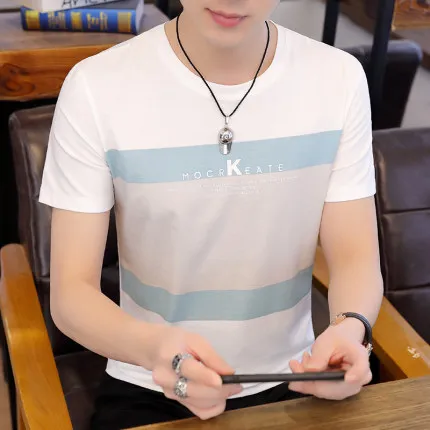 

Summer men's business casual short sleeve t-shirt 8235