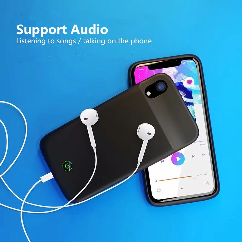 Ext power 5000 мАч тонкий противоударный чехол для зарядного устройства для iPhone XR XsMax перезаряжаемый внешний аккумулятор для iPhone X XS чехол