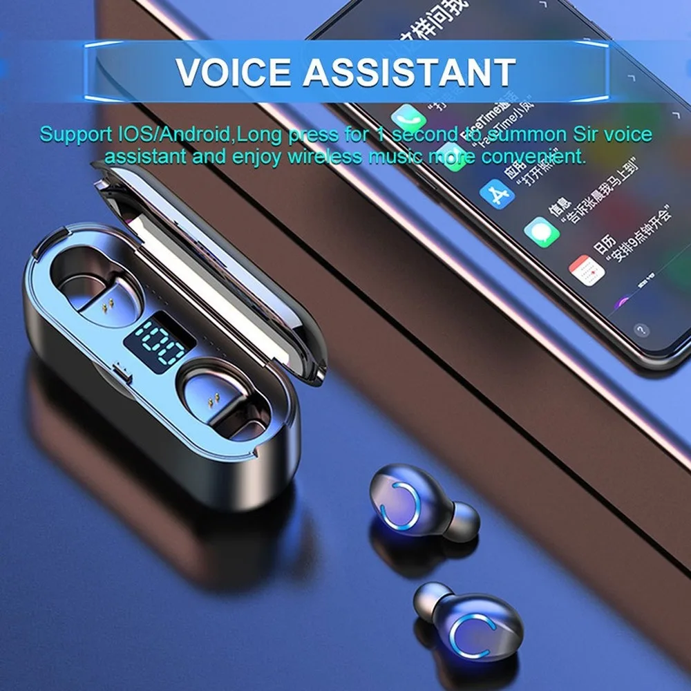 F9 13 TWS беспроводные наушники Bluetooth 5 0 HIFI мини вкладыши Спортивная гарнитура для