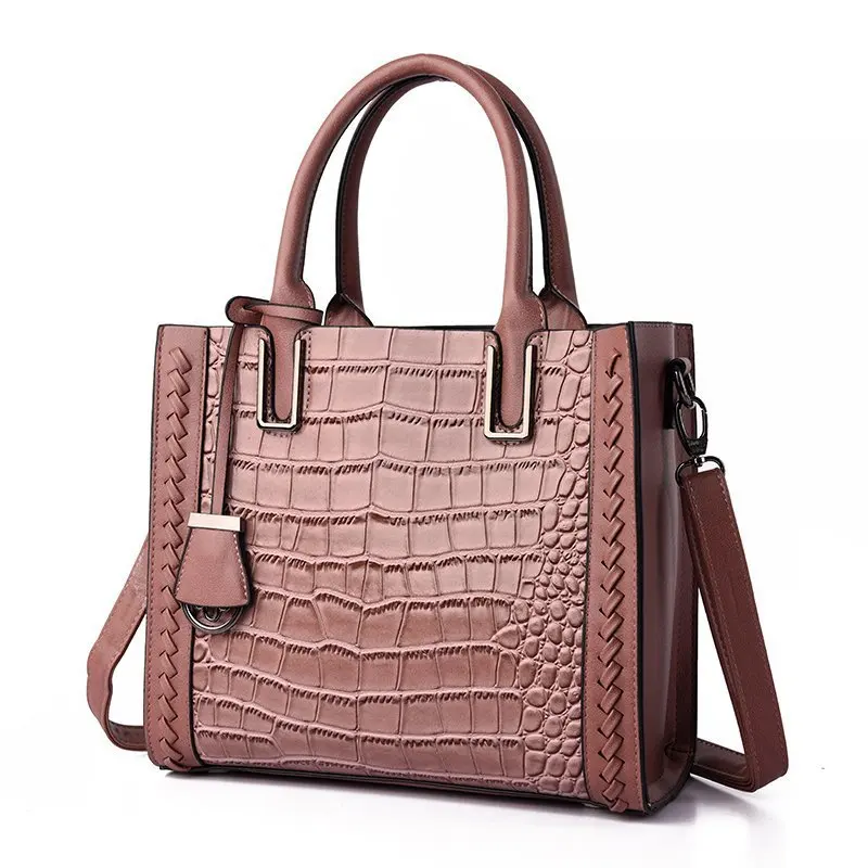

Fashion women's bag crocodile pattern 2020 new tote bag PU portable shoulder messenger bag women