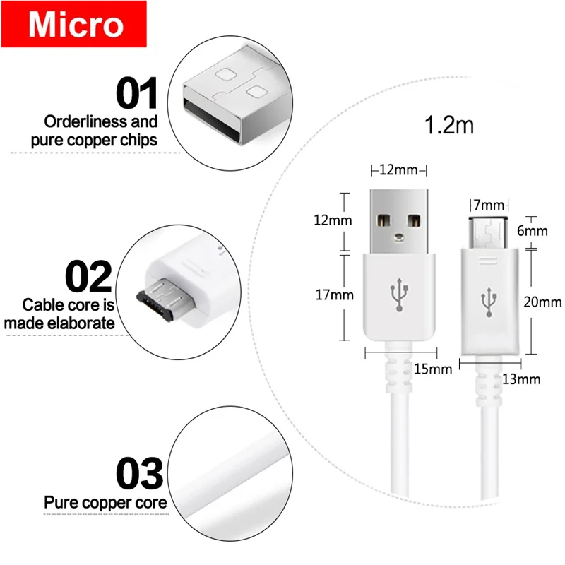 Кабель Micro USB для быстрой зарядки Meizu 16s E2 S6 M8c Note 8 7 3 2 Pro8 M16 A5 X2 P15 MX2 4 5 Google Nexus One 1 м |