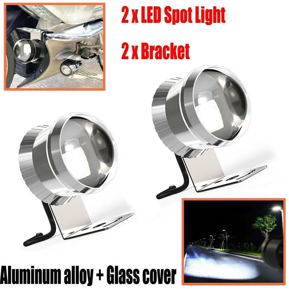 2 X мотоцикл светодиодный светильник головной с лампой против тумана для вождения