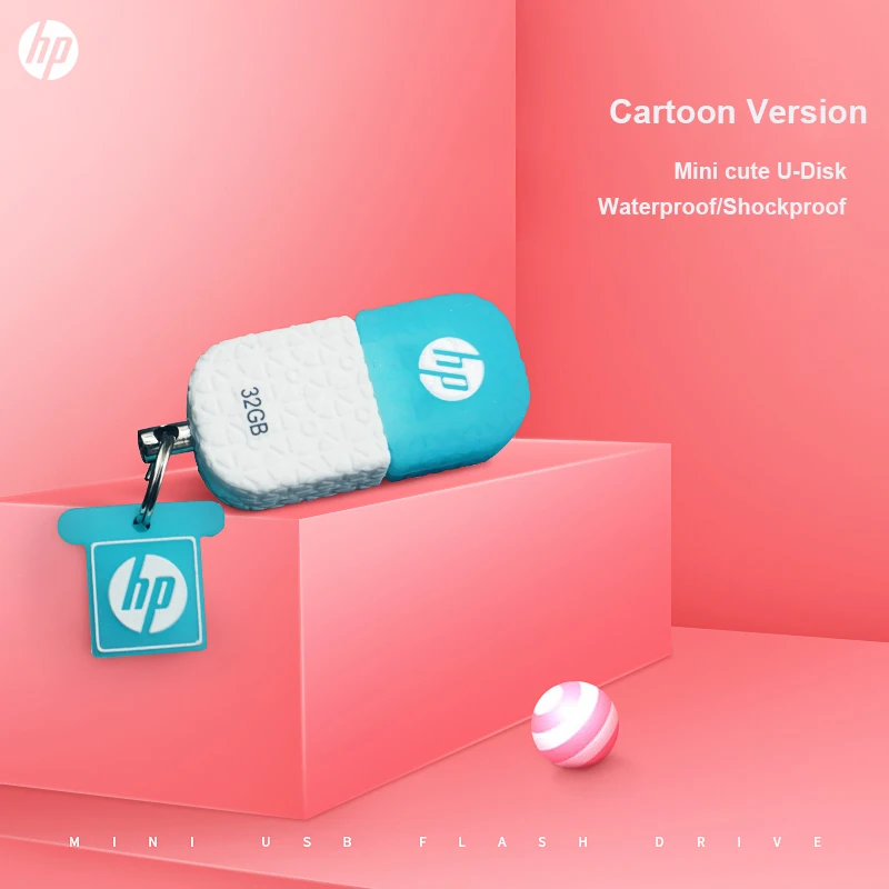 

Mini cute HP V175W USB Flash Drive 16GB 32GB 64GB waterproof Memory usb stick dustproof pendrive for Tablet PC Smartphone