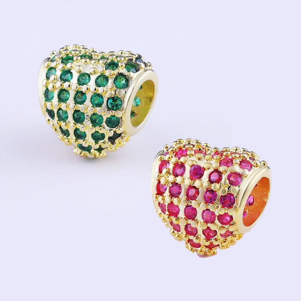 Новые Медные микроинкрустация ювелирные аксессуары любовь алмаз большое