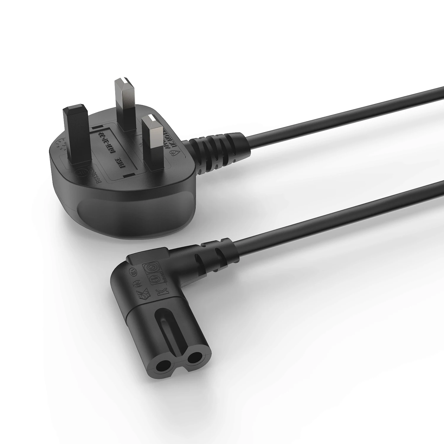 

Ancable 2M UK TV Power Cable 90 Degree Right Angled IEC C7 Figure 8 for PS3 PS4 Samsung Sonys LG TV Power Cables