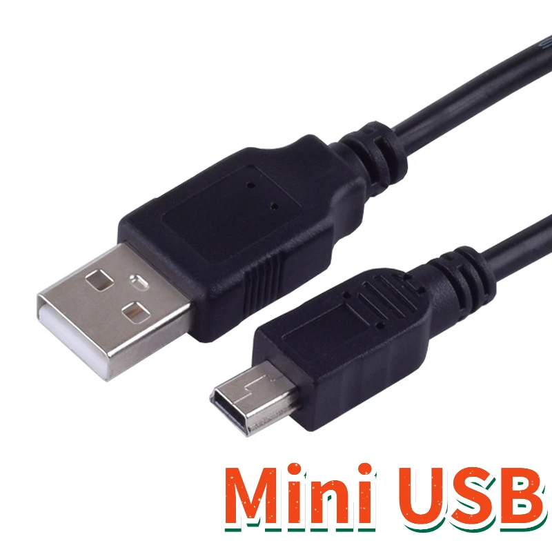 

Белый и черный, 100 см, 1 м, 3 фута, штепсельная вилка постоянного тока USB 2,0 для мини-USB 2 А, зарядка постоянного тока, 2-контактный кабель, USB-кабели...
