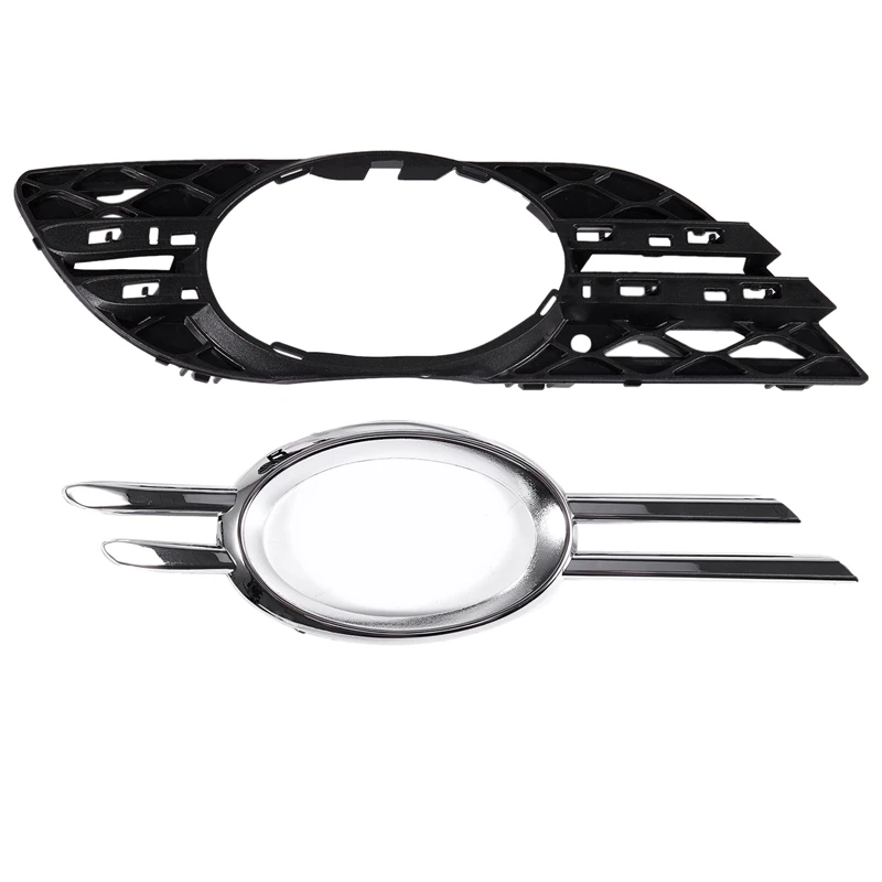 4 шт. передний бампер противотуманный светильник хромированный гриль накладка