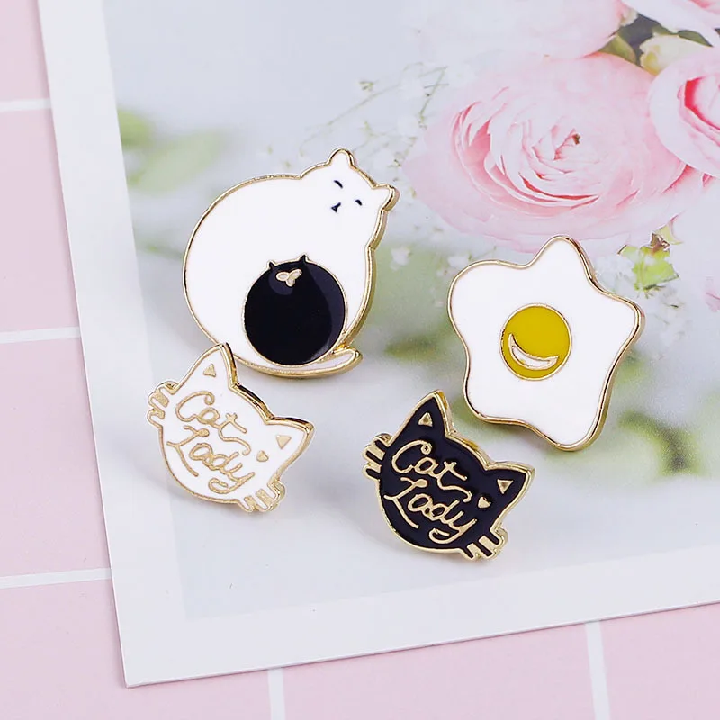 

Lapel Pins Cat Brooches Badges Backpack Accessories Enamel Pins Cute Jewelry Gift For Friends Brooch Enamel Pin Broche