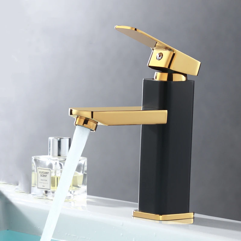 Элегантный смеситель из цинкового сплава для горячей и холодной воды ванной