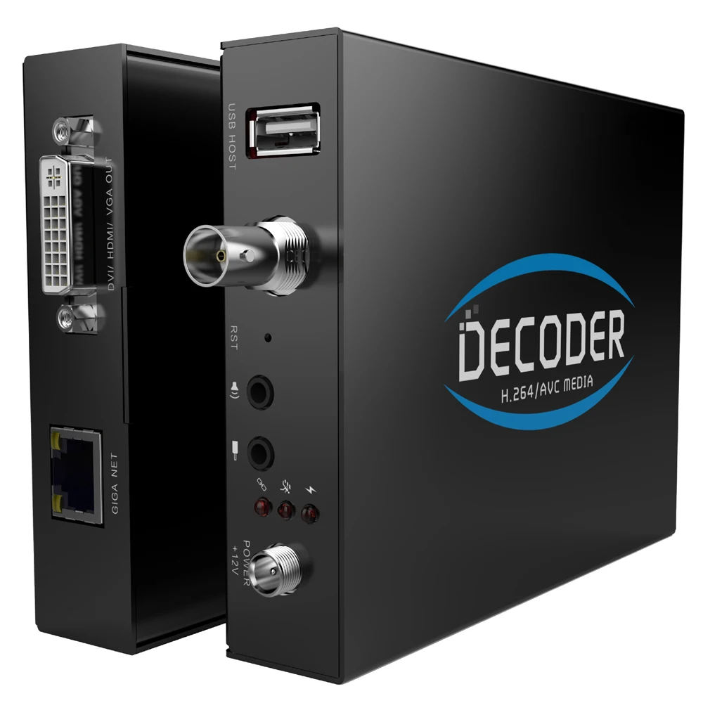 

ISEEVY H.264 SDI IP Decoder with SDI HDMI-compatible VGA DVI Output support SRT RTMP RTSP RTP UDP HTTP network stream decoding