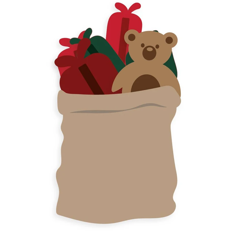 Рождественский подарок медведь Тедди металлические высечки для скрапбукинга и