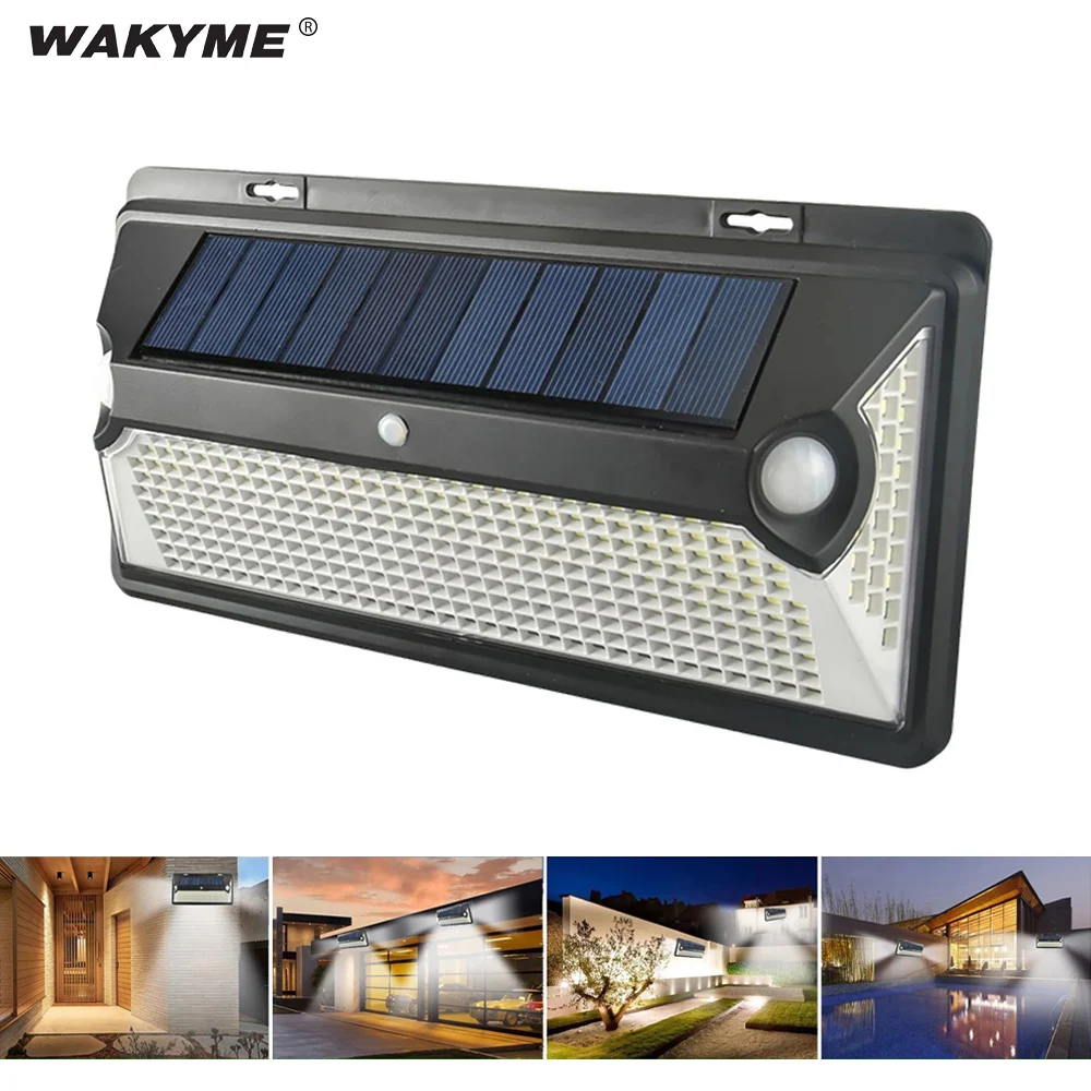 Светодиодный уличный фсветильник WAKYME на солнечной батарее настенный светильник
