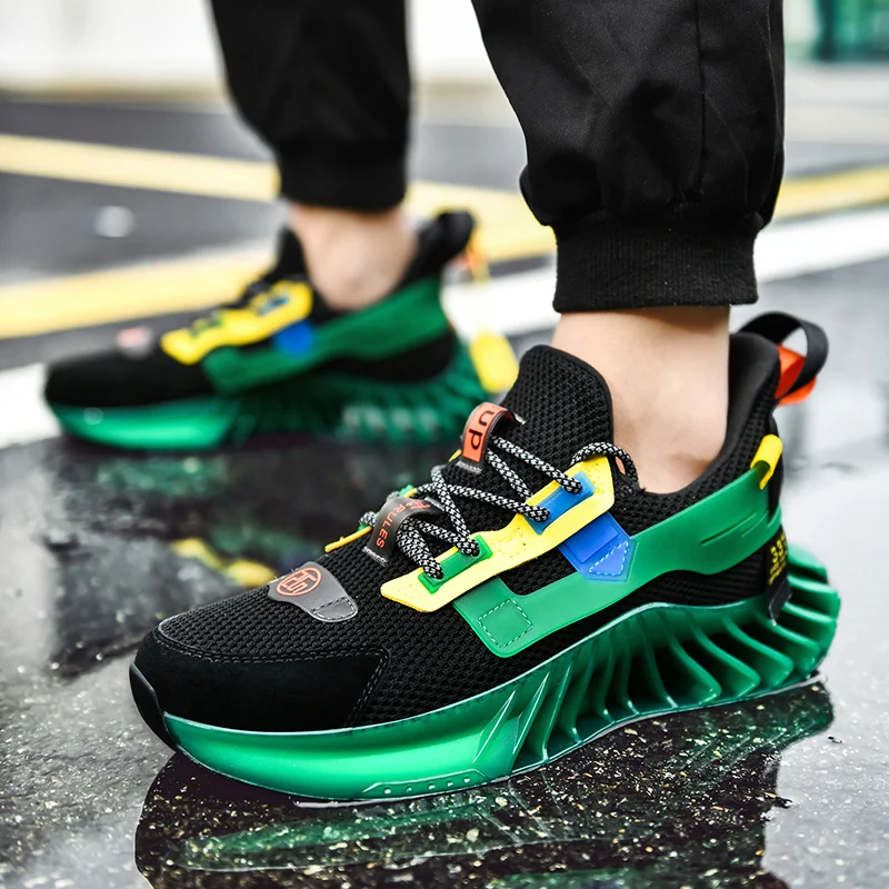 

New 2020 Men's Casual Shoes Lace-up Brand Men Shoes Breathable Outdoor Sports Shoes Flat Shoes Chaussure Homme PLus Size 39-46