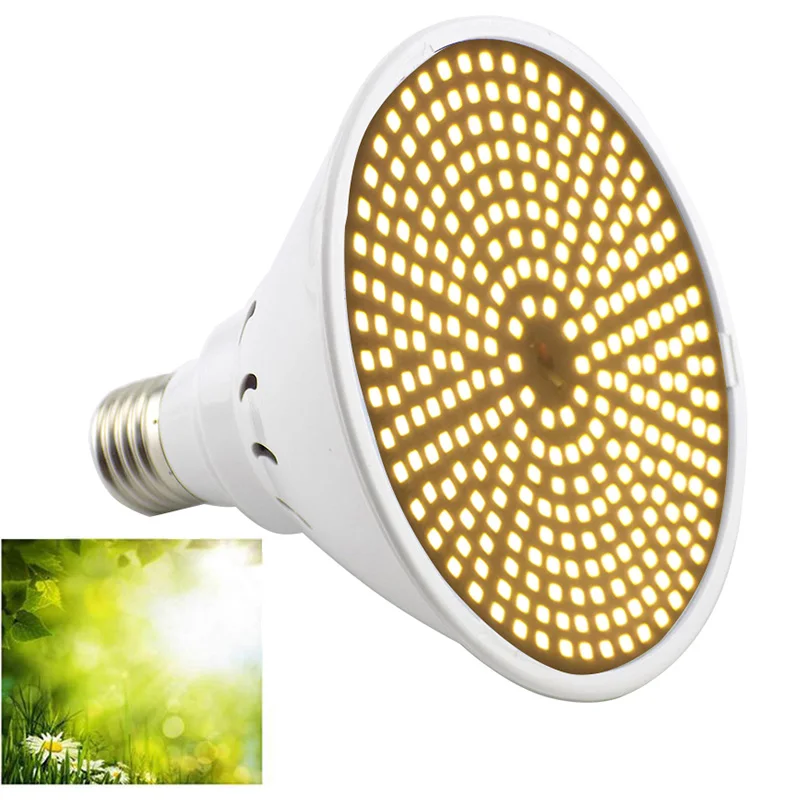 Лампы светодиодные полного спектра для выращивания растений Е27 290 светодиодов -