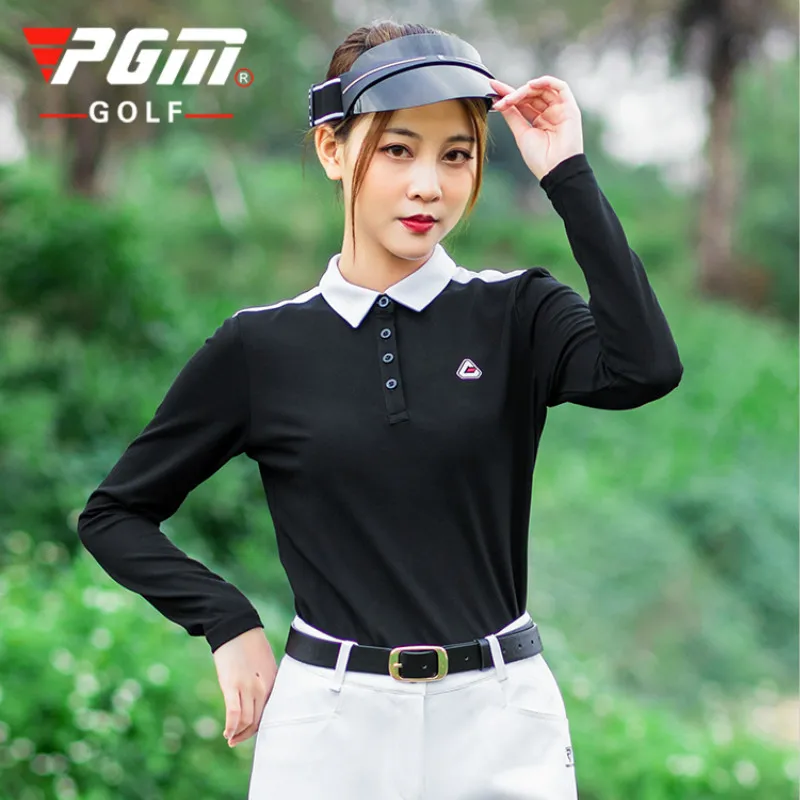 PGM 2020 Новинка Весна Лето Удобная женская футболка с длинными рукавами для гольфа