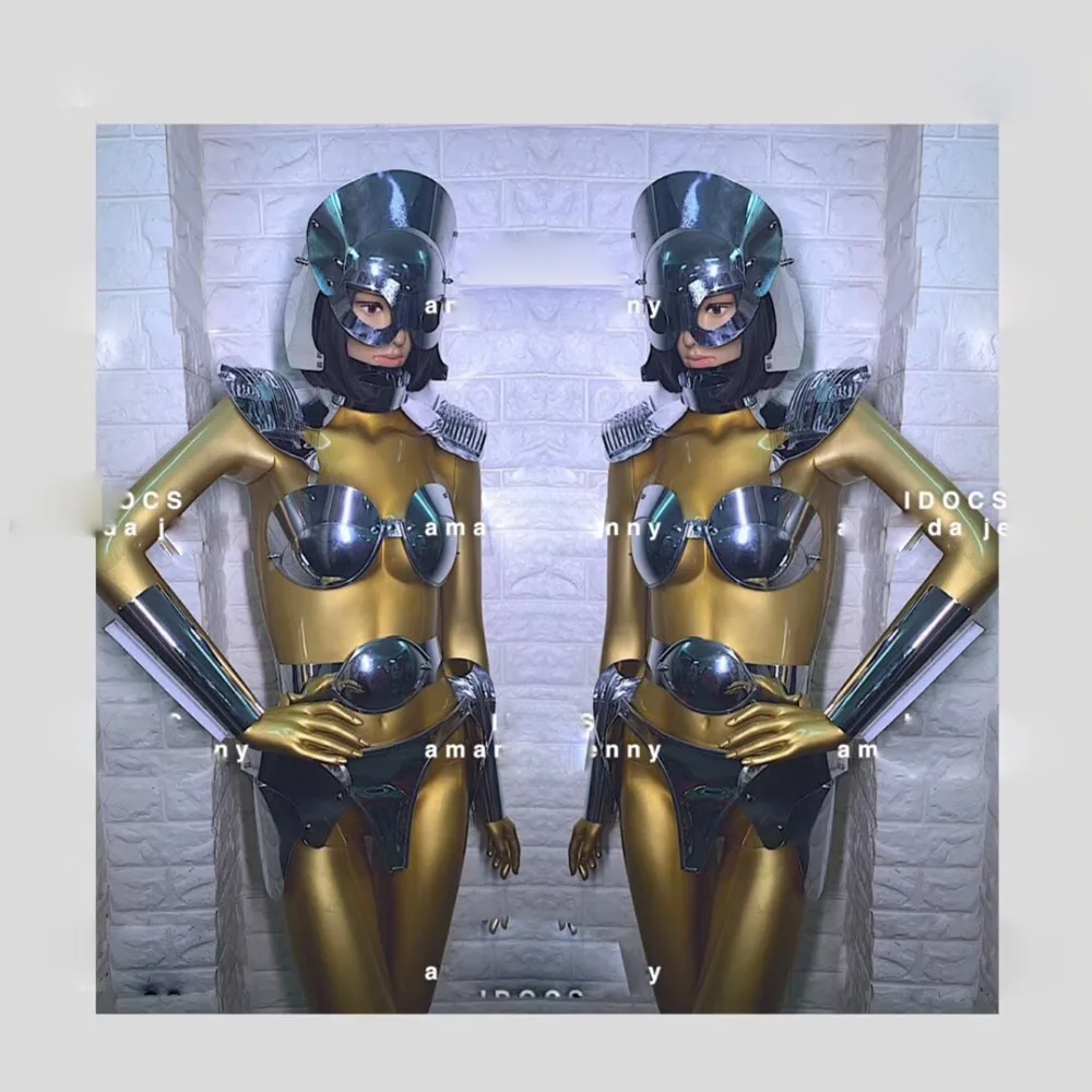 Gogo технология armor Space бикини Вечеринка ds Женская танцевальная одежда для