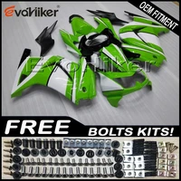 custom motorcycle cowl for zx250r ex250 2008 2009 2010 2011 2012 abs motor panels body kit injection mold green whitegifts