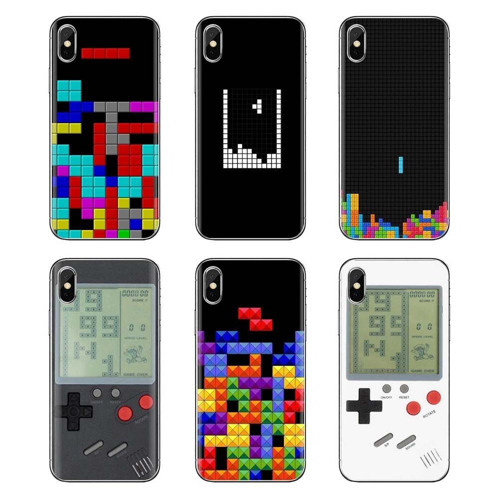 Tetris Ретро игра Gameboy для Xiaomi Redmi 4A S2 Note 3 3S 4 4X5 Plus 6 7 6A Pro Pocophone F1 мягкие прозрачные