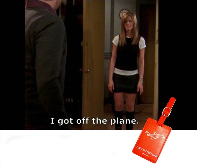 Бирки для чемоданов багажа визиток телешоу друзей Рейчел этикетки удостоверения