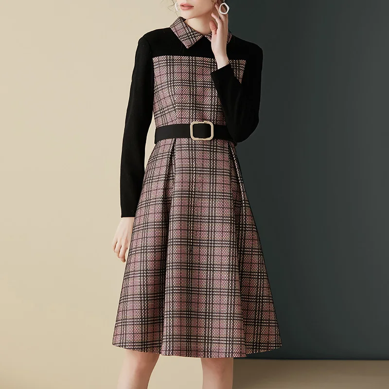 Женские платья больших размеров 2XL с длинным рукавом для девушек формальные в