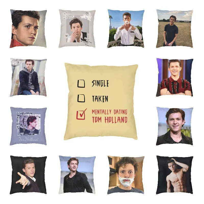 

Мягкий чехол для подушки с принтом Тома Голландии, 45x45