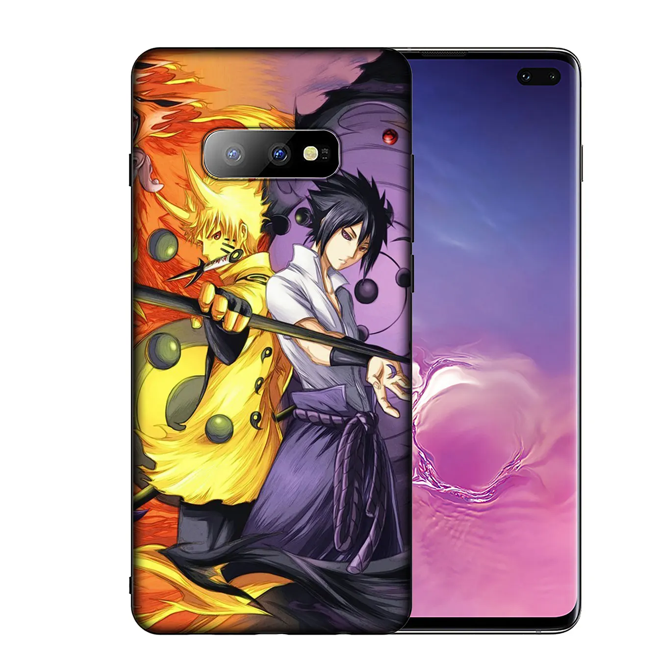 naruto vs sasuke Soft TPU Silicone Phone Case for Samsung Galaxy S20 Ultra S10 Lite S9 S8 Plus S6 S7 Edge S10e |