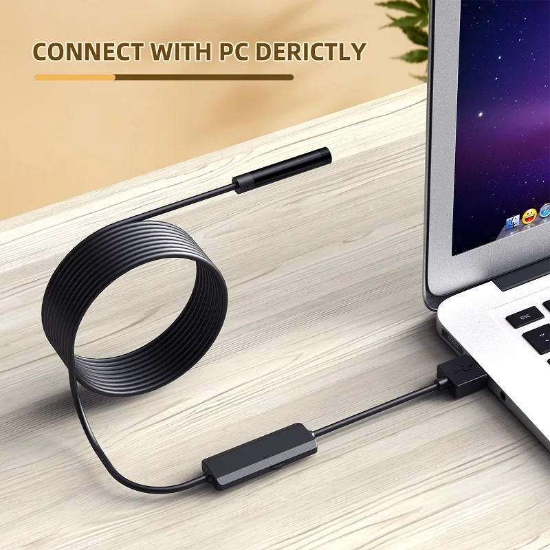 

F150 WiFi Endoscope Camera 8MM 8LEDs 1200P 2.0MP Industrial Inspection Borescope Camera IP67 Waterproof for IPhone Android Phone