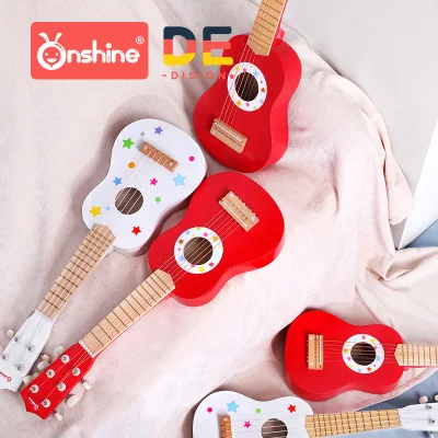 

Мини-гитара, 4 струны, классическое укулеле, игрушечные музыкальные инструменты для детей, начинающих, раннее образование, подарки для ребен...