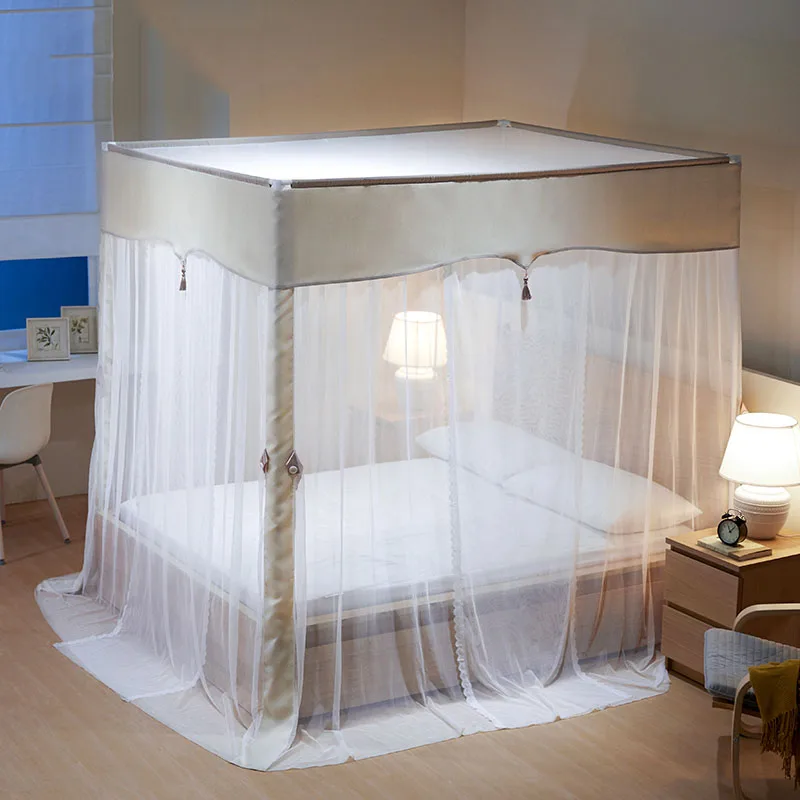 Günstig Sommer 2021 Neue Moskitonetz Halterung Hause Prinzessin 2 Meter 1,5 M Vorhänge Mückenschutz Zelt Verschlüsselung Netze Wohnkultur