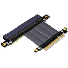 Переходник PCIE Riser PCI-E 8X на 16X Райзер адаптер карты PCIe 16X PCI Express Гибкий кабель PCIe Gen3 8 Гб кабели 17 см осевой кабель