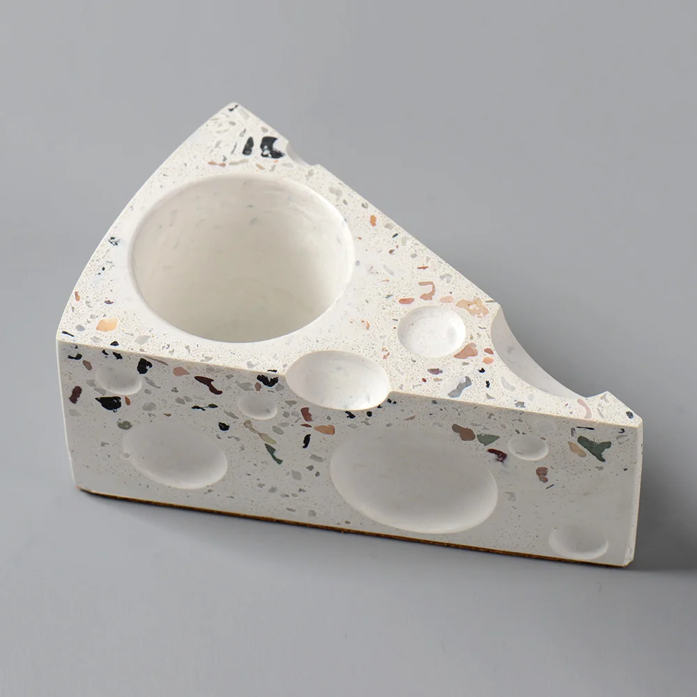 Silicone Mold for Cement Candle Holders Concrete Succulent Planter Mould Cheese Shape Craft Decorations | Дом и сад