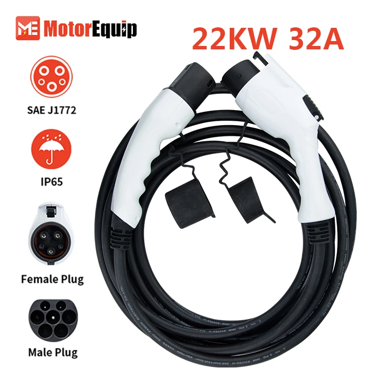 EV charger cable SAE J1772 con	