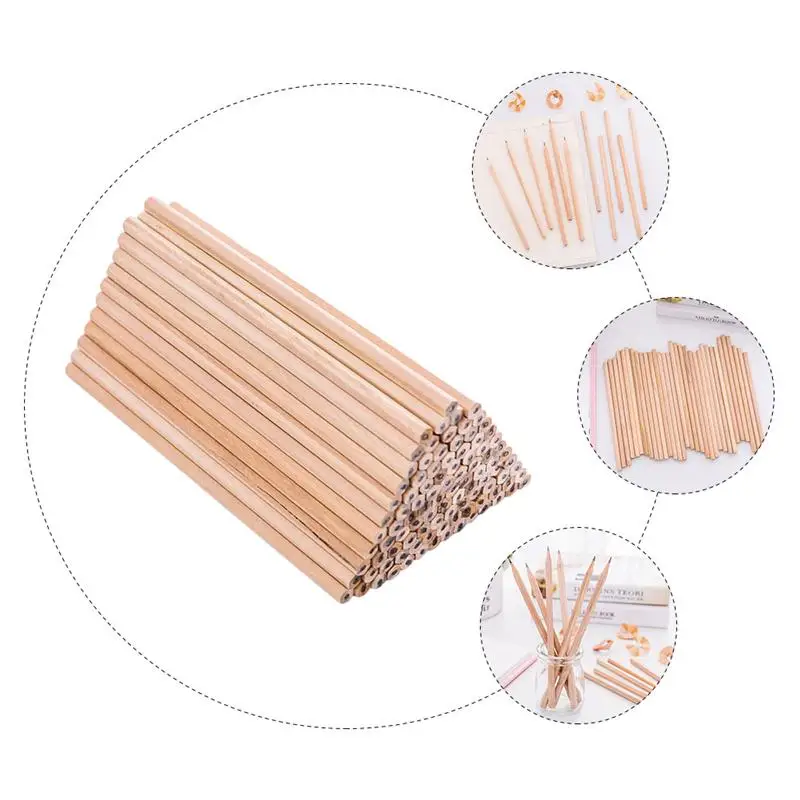 50 шт. студентов чертежные карандаш деревянный делая для школы | Канцтовары офиса