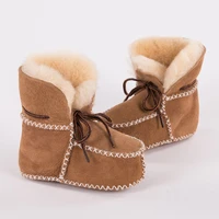 toddler shoes wool girl snow boots boys baby shoes newborn cotton warm soft sole plush prewalker winter crib shoes lace up