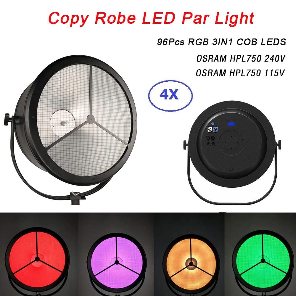 4 шт./лот диско лазерный свет 750 Вт LED статический PAR прожектор со светодиодами RGB
