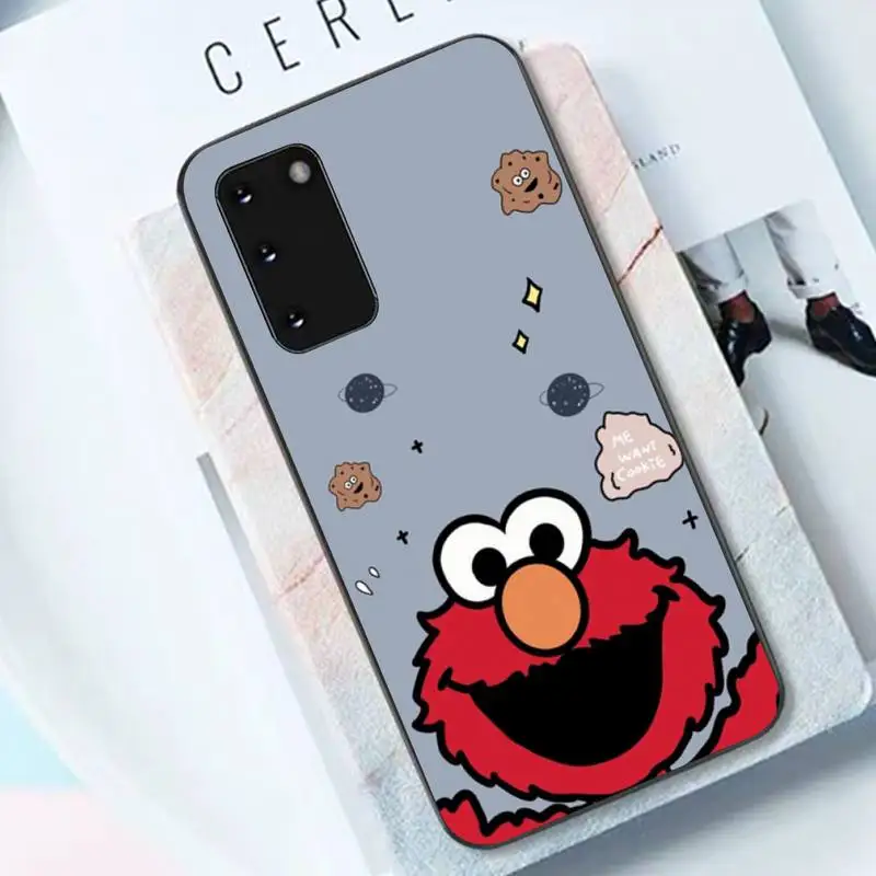 

Sesame Cookie Monster Elmo Phone Case for Samsung S 5 6 7edge 8 9 10 20 21 plus lite UlTRA case
