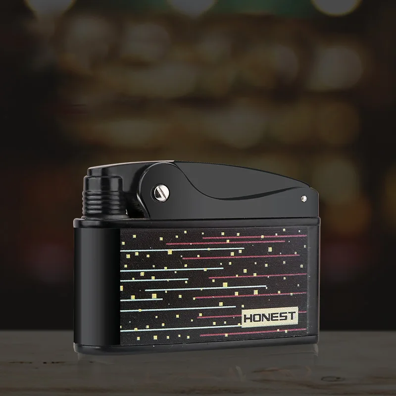 Честная бензиновая зажигалка с поджигом оригинальная креативная Ретро